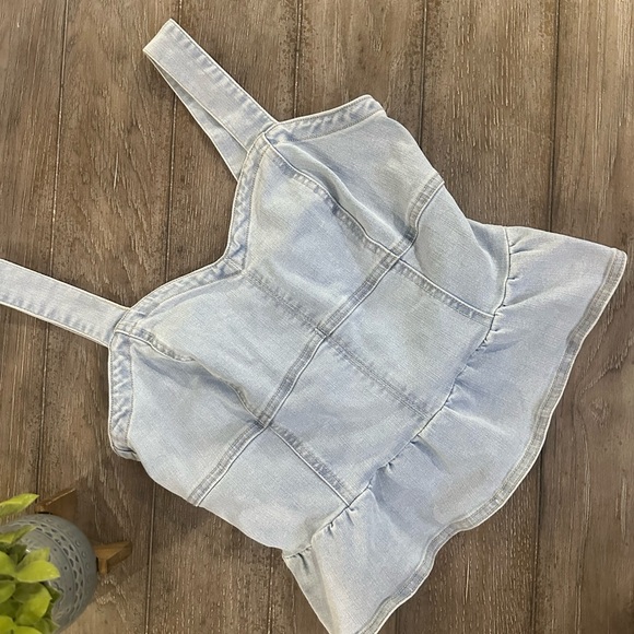 Jessica Simpson Light Blue Denim Top - Picture 2 of 12